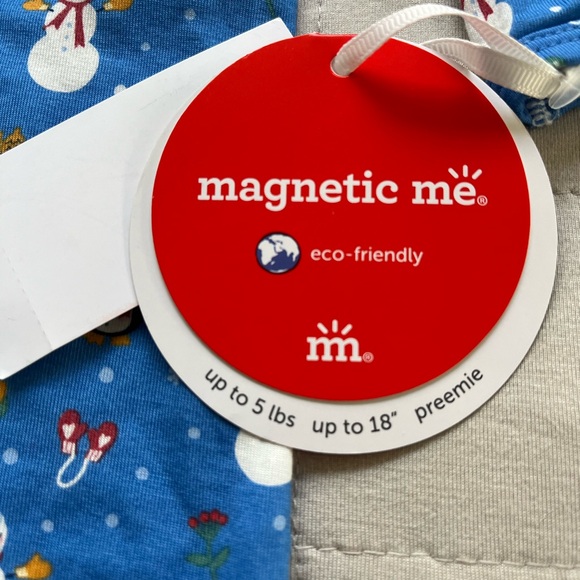 Magnetic Me NEW Preemie Footie Blue Snownen Penguin up to 5lbs Preemie - Picture 10 of 12